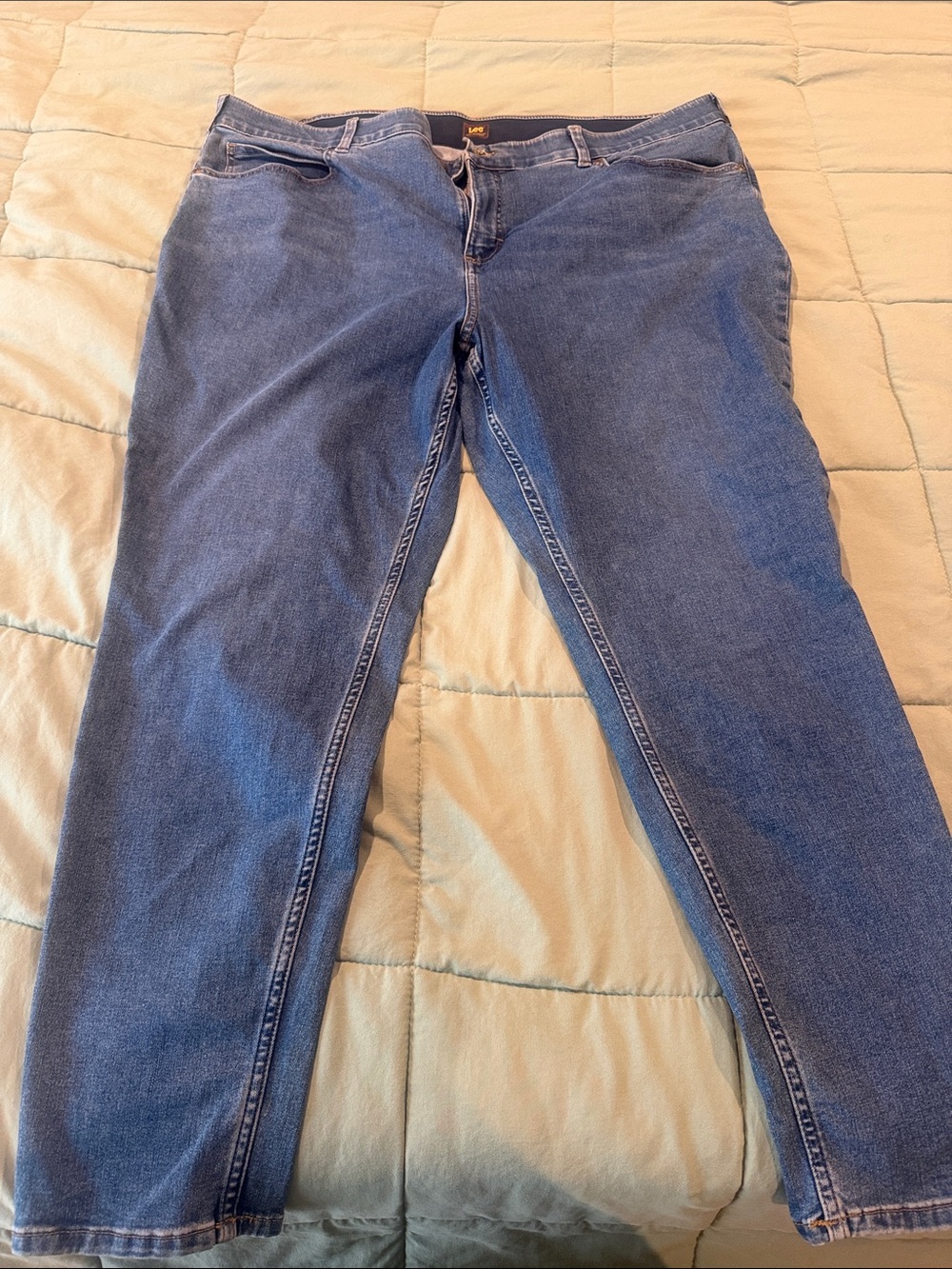 Lee Women's Skinny Jeans in Classic Blue Denim
